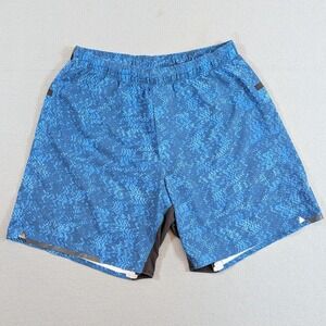 Lululemon Athletic Shorts Mens Small Blue Digital Camo Lined Running Training